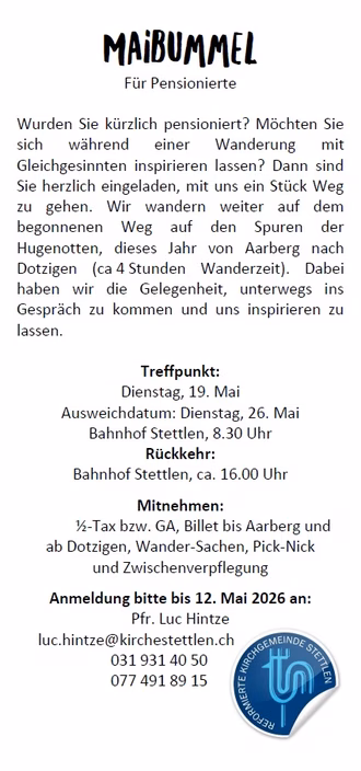 Maibummel - Bild Flyer II - 19.05.26